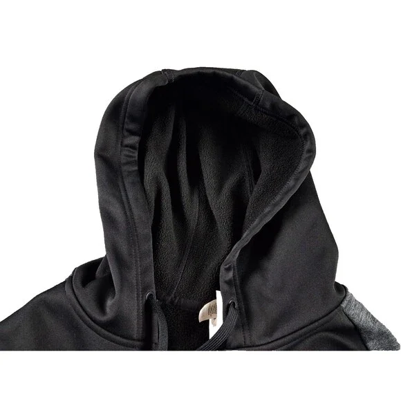 Adidas ClimaWarm Men’s Full Zip Hoodie Jacket Size Large Black Gray Fleece - Picture 8 of 13